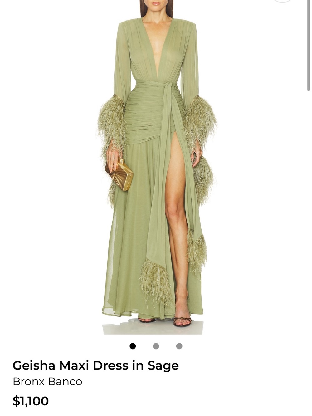 Bronx and Banco Sage Geisha Maxi Dress - Picture 1 of 2